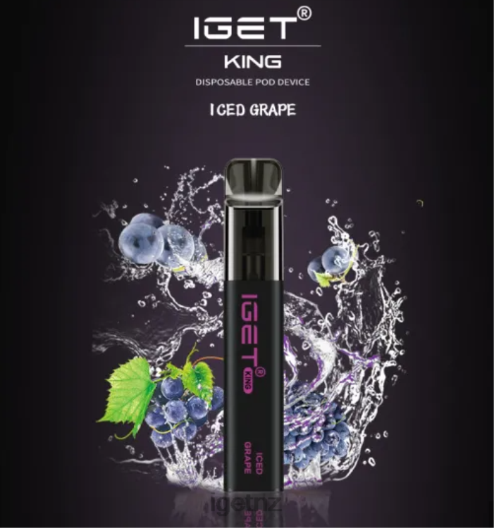 D6282499 IGET KING - 2600 PUFFS - IGET Vapes on Sale Iced Grape