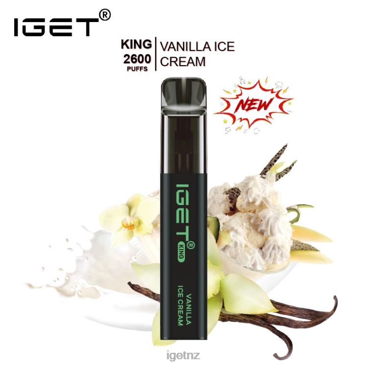 D6282575 IGET KING - 2600 PUFFS - IGET NZ Vanilla Ice Cream