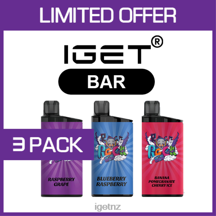 D6282464 IGET BAR - 3500 PUFFS - 3 PACK - IGET Wellington