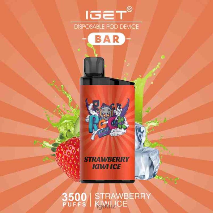 D6282587 IGET BAR - 3500 PUFFS - IGET Wholesale Nz Strawberry Kiwi Ice