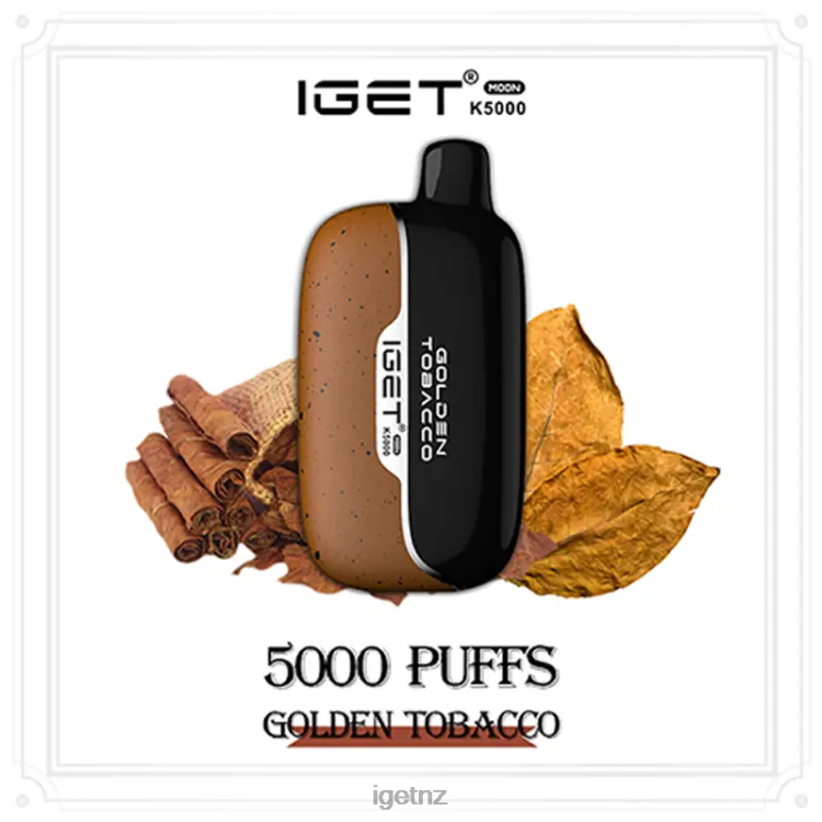 D6282211 IGET Moon 5000 Puffs - IGET NZ Golden Tobacco