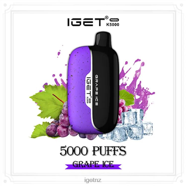 D6282214 IGET Moon 5000 Puffs - IGET Pods NZ Grape Ice