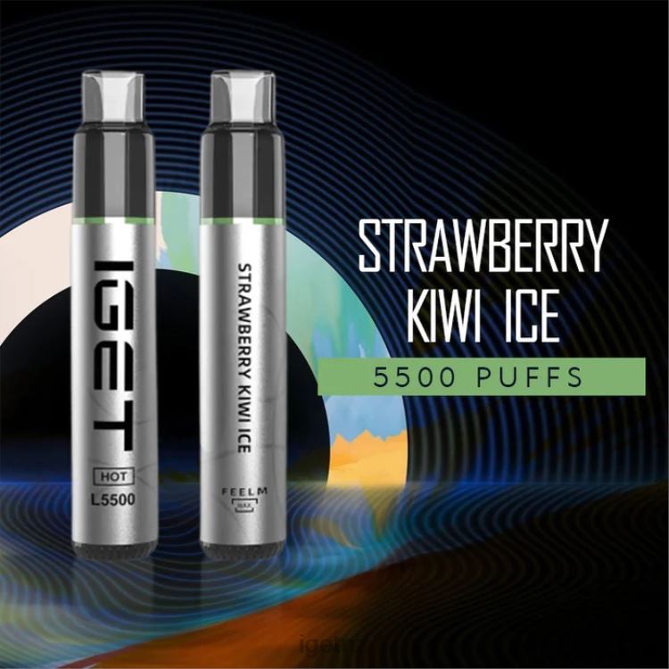 D6282583 IGET HOT - 5500 PUFFS - IGET New Zealand Strawberry Kiwi Ice