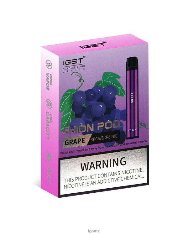 D628215 3 x IGET Shion - IGET Vapes on Sale Grape